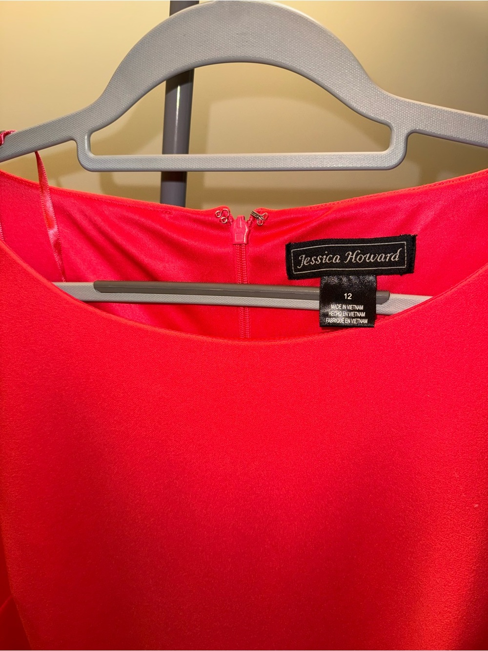 Red Ruffle Bell Sleeve dress - Picture 4 of 4